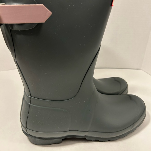 Women’s Hunter Original Back Adjust Short Boot Size 9 Firth/Atlantis Pre Owned - Picture 3 of 4